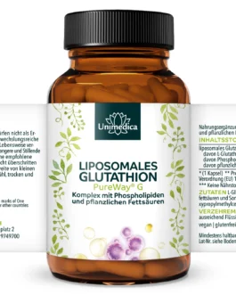 Liposomales Glutathion – PureWay-G® – 400 mg L-Glutathion pro Tagesdosis (1 Kapsel) – 30 Kapseln – von Unimedica